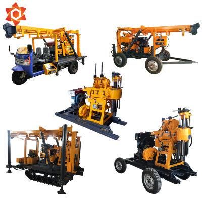 Hydraulic Rock Trailer Mount Drill Rig Portable Rock Water Drilling Machine Water Well Borehole Drilling Rig