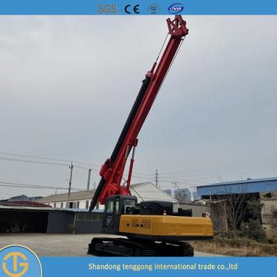 Hydraulic Piling Driver Dr-130 30m Depth Rotary Drilling Rigs