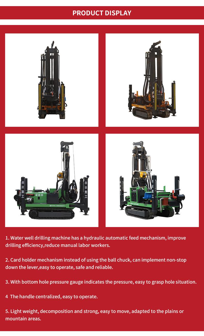 Truck Mounted Hydraulic Water Well Drilling Rig Machine Price for 200meter Drilling Capacity