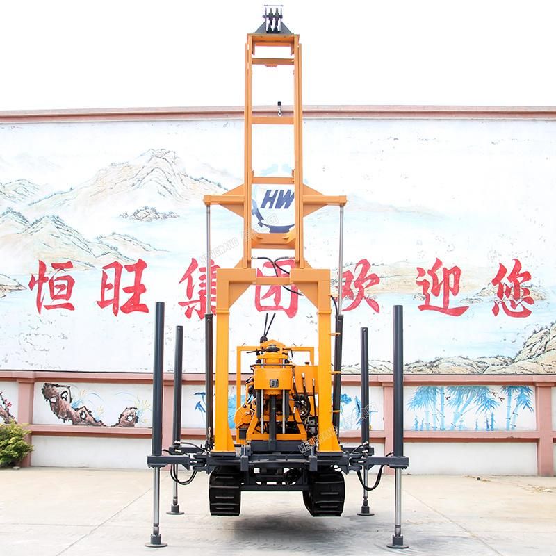 Crawler Mounted Water Well Drilling Rig 200m Drilling Rig Machine