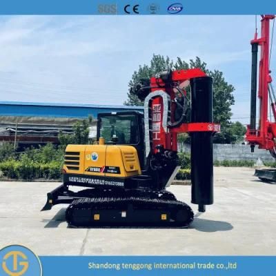 Mini Bore Pile Driving Machine Rotary Drilling Rig for 5-20m Concrete Foundation Project