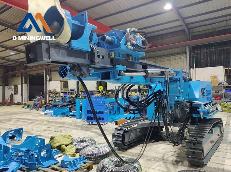 D Miningwell Ht500 Separated DTH Crawler Type Drilling Rig 203mm Borehole Core Drilling Machine