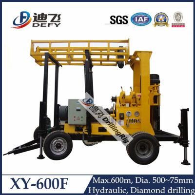 Hydraulic Deep Water Bore Well Rotary Core Diamond Core Mine Drilling Rig Machine