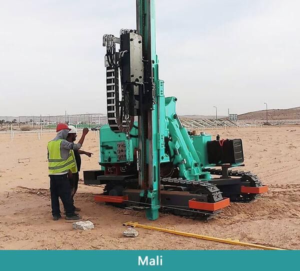 Hfpv-1A Small Static Hydraulic Crawler Rotary Photovoltaic Drilling Rig