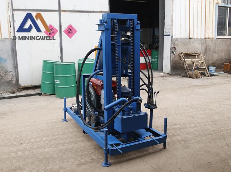 MW-180 Small Water Well Drilling Machine Diesel Engine Portable Drill Rig