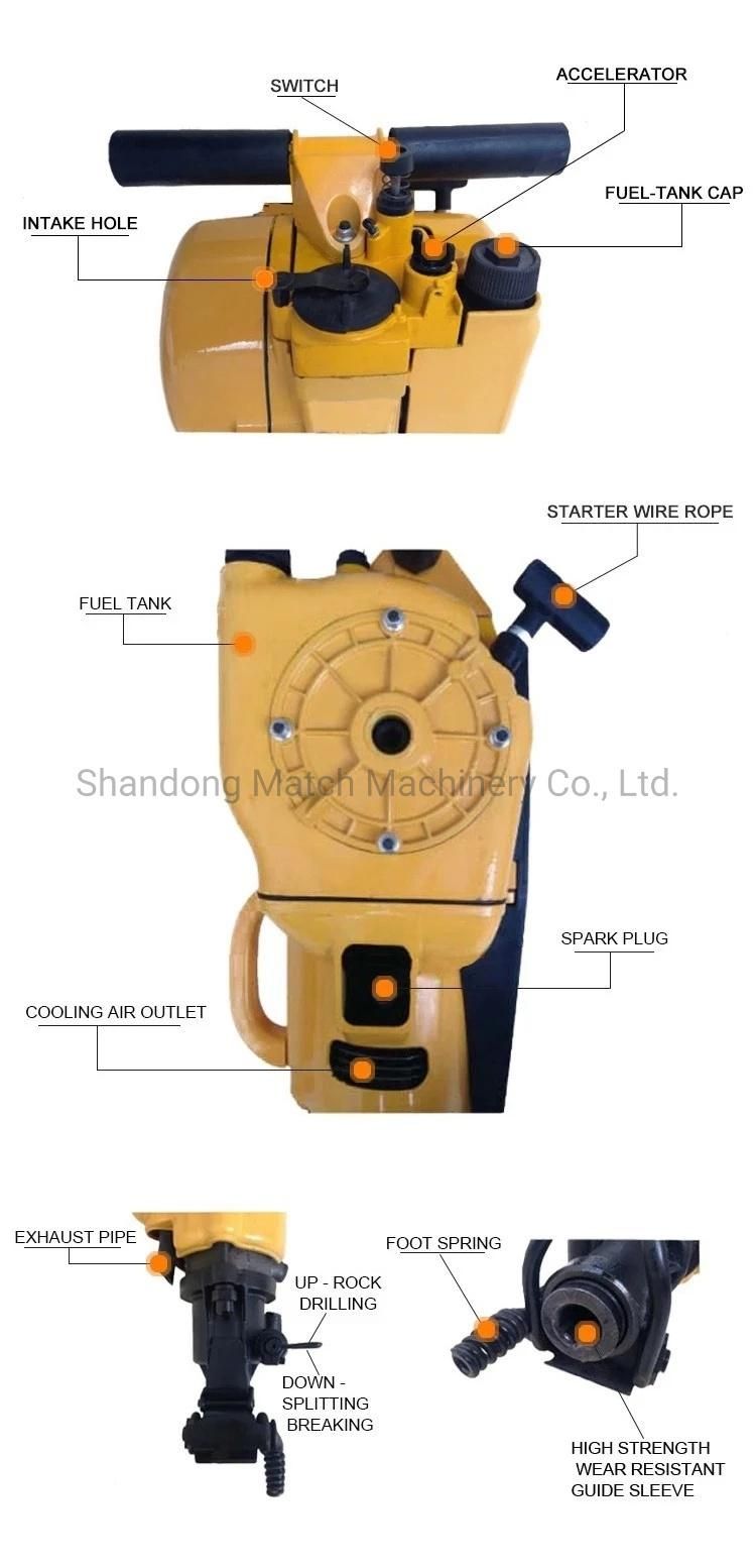 Internal Combustion and Breaker Rock Drill Gasoline Rock Drill Yn27c