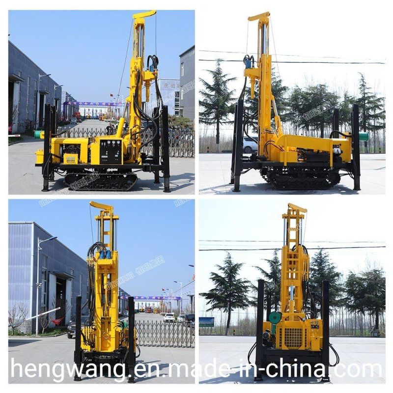 Crawler Air Compressor Type Water Well Drilling Rig Machine