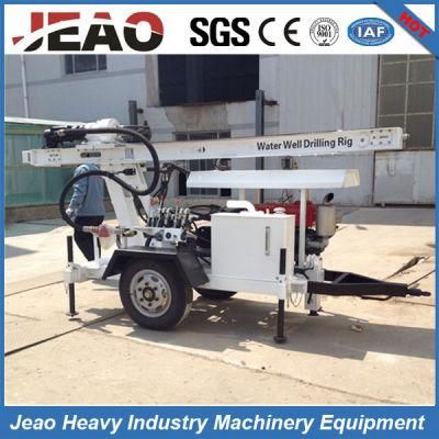 Jw120 Trailer Mounted Small Borehole Water Well Drilling Rig