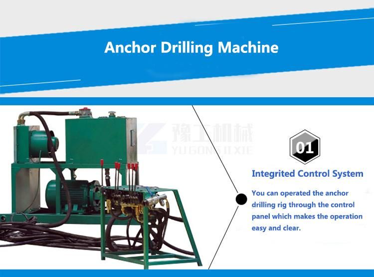 10-80m Drilling Depth Hydraulic Anchor Drilling Machine