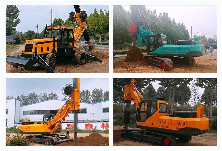 Crawler Hydraulic Rock Bore Pile Machine Rotary Drilling Rig