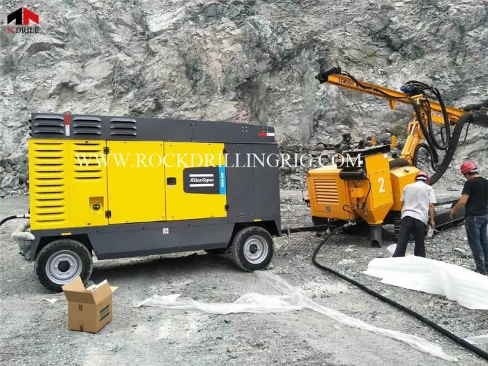 Full Hydraulic Rock Blasting Core Drilling Rig Strong Power