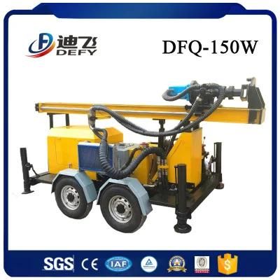 2022 Hot Sale Dfq-150W Air Compressor Small Bore Well Drilling Machine