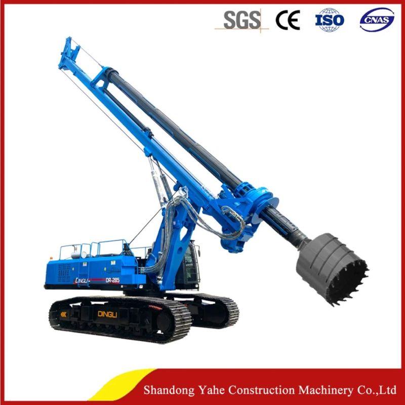 60-80m Depth Small Wheel Excavator Rotary Drilling Rig Dr-285 with Ce/ISO Certification