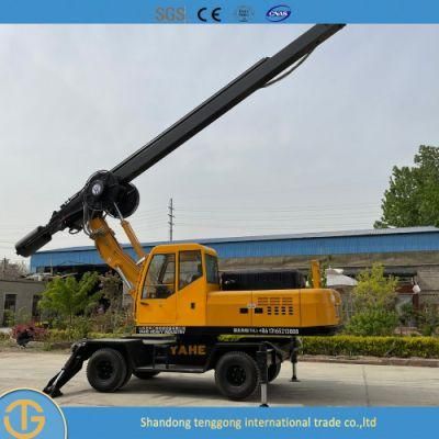 Crawler Bored Pile Wheel Cylinder Head Hydraulic System Auger Drilling Rig