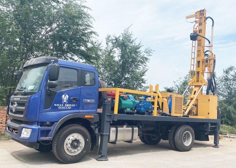 Hydraulic Driven 700m Truck Mounted Water Well Drilling Rig