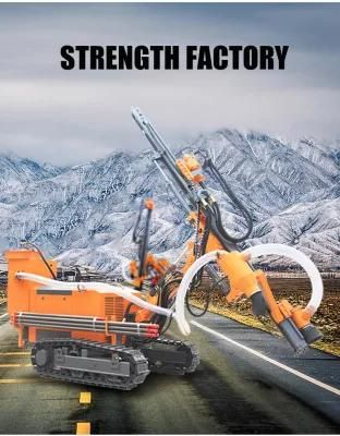 Borehole Drill Rig Rock Drill Machine with Builtin Air Compressor