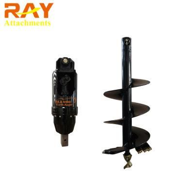 Mini Excavator Attachment Auger Drive Post Hole Digger Earth Auger