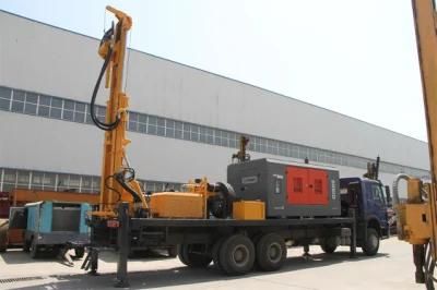 600m Deep Water Well DTH Diamond Bit Rotary Drilling Rig with Truck Chassis Price