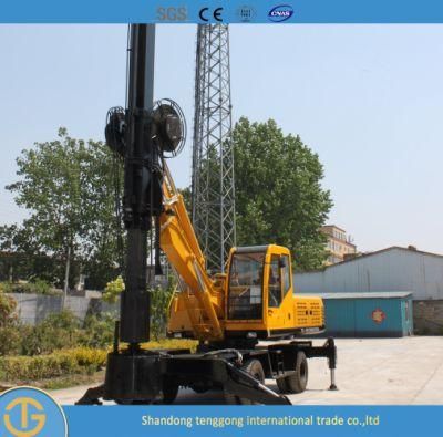 Bored Pile Wheel Cylinder Head Hydraulic System Auger Boring Oil Surface Drilling Rig