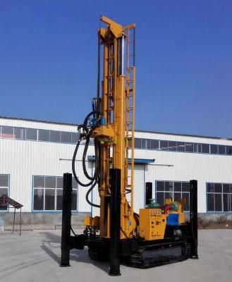 800m Track Mounted Cummins Engine Air Borehole Rock Water Well Drilling Rig