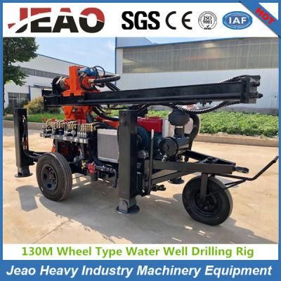 Fy130 Wheel Type Hydraulic Water Well Drilling Rig for Sale