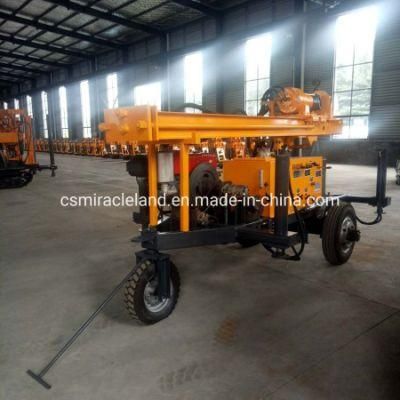 150m Three Wheels Mobile DTH Hydraulic Water Well Drilling Rig