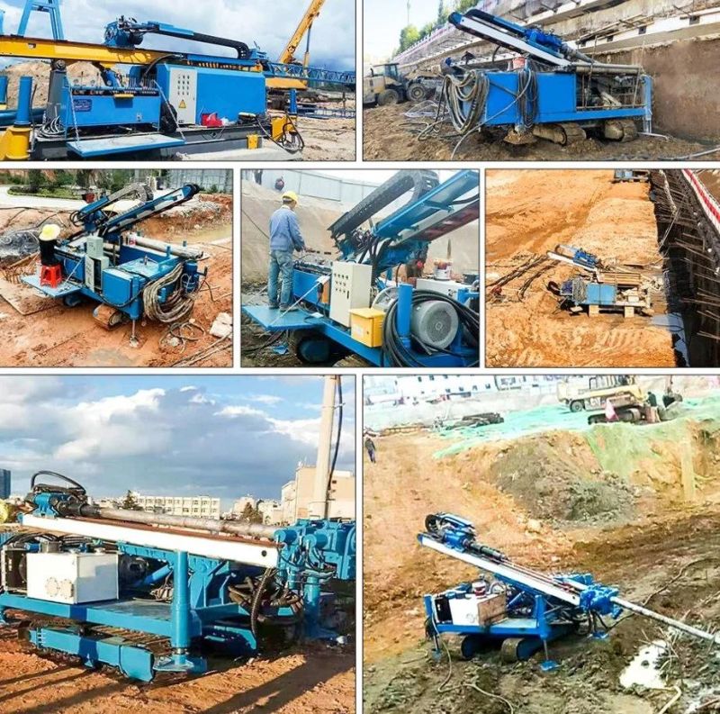 Drilling Diameter 150-250mm Full Hydraulic Crawler Jet Grouting Anchor Drill Rig Borehole Drilling Machine Price