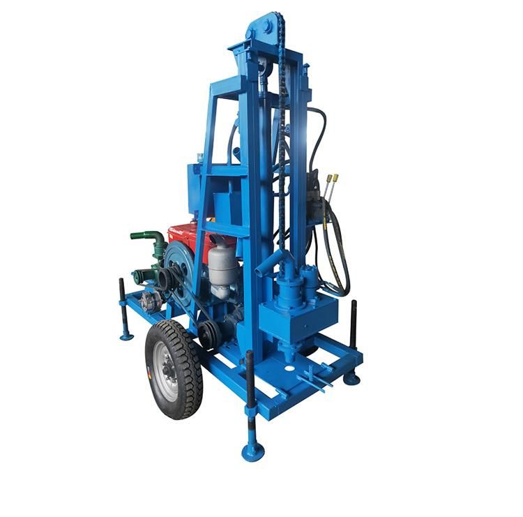 Hydraulic Water Well Drilling Rig Machine 120m Portable Diesel Small Water Well Drilling Rig