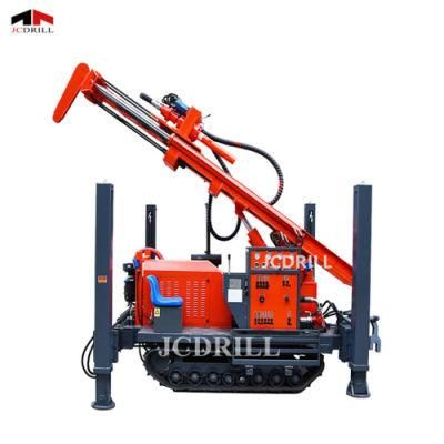 (CWD200B) Crawler Type Drilling Rig Driven by Portable Screw Air Compressor with Crawler Diesel Tank