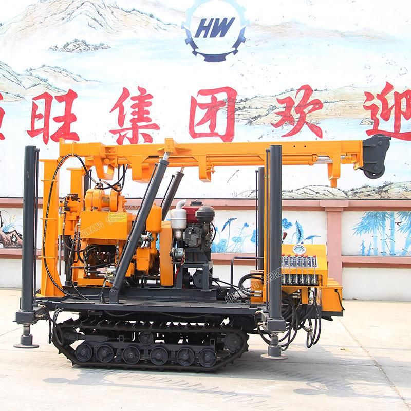 Crawler Mounted Water Well Drilling Rig 200m Drilling Rig Machine