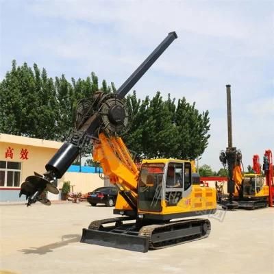 China Supply Drilling Depth 22m Crawler Rotary Pile Driver Suitable for Sandy Soil, Cohesive Soil