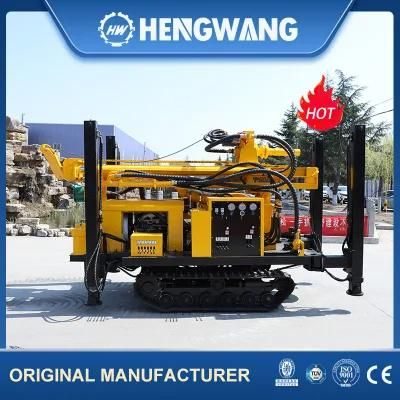 Trailer Mounted Borewell Drilling Water Well Rig Machine for 200m