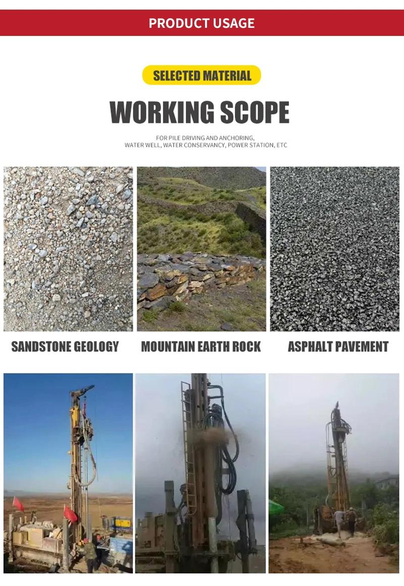 350m Multi-Function DTH Deep Hole Borehole Water Well Drilling Rig