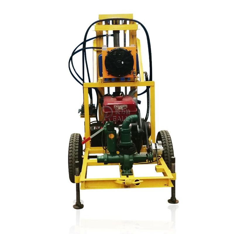 Diesel Drilling Rig Machine 22/35HP Portable Well Drilling Machine 100m Deepth Well Drilling Machine for Sale