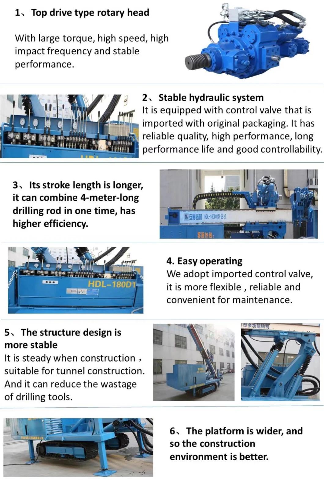 Hdl-180d1 Dangerous Rock Groundwork Reinforcing Engineering Multifunctional Drilling Rig