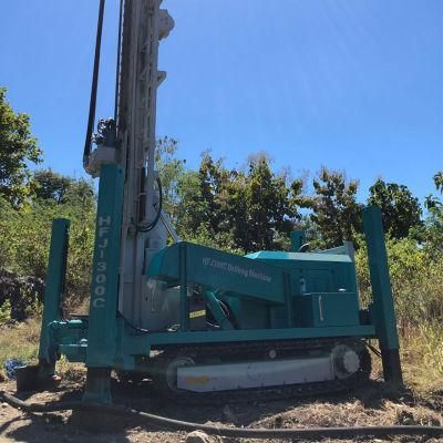Hfj300c Mobile Portable Hydraulic Pneumatic Underground Water Well Drilling Rig