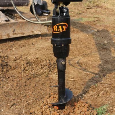 Sand Earth Auger for Mini Excavator to Dig Holes Pole Drilling Machine