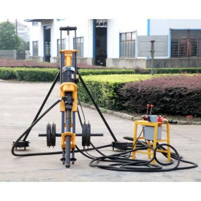 Low Price Portable DTH Well Rig Hydraulic Rotary Head Mine Blasting Drilling Machine