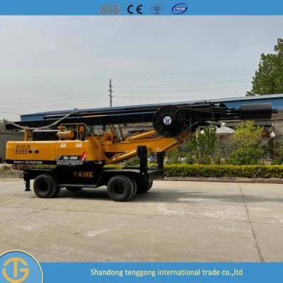 Small Wheel Type Four-Driver Hydraulic Drilling Rig Machine