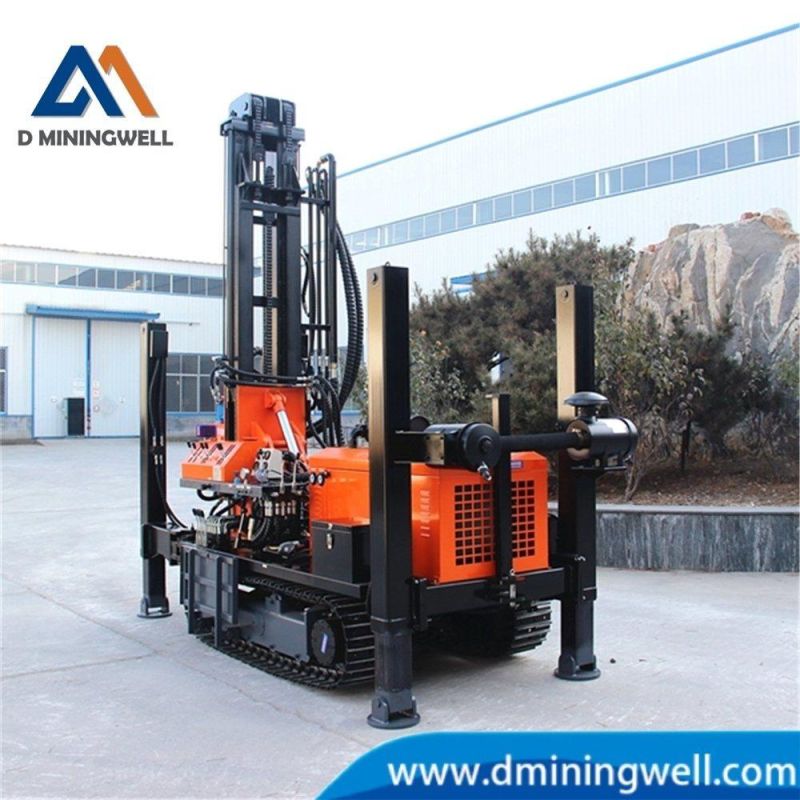 Dminingwell Steel Crawler Water Well Drilling Rigs Machine 180m Depth Undergroud Borehole Drilling Rig