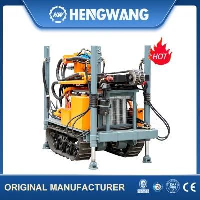 160m Depth Crawler Mounted Small Pneumatic Rotary Water Well Drilling Rigs