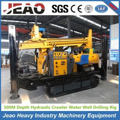 300m Crawler Mounted Diesel Water Well Rock Drilling Rig