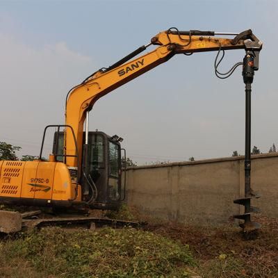 High Torque Excavator Mounted Hydraulic Earth Auger Post Hole Digger for Digging Holes