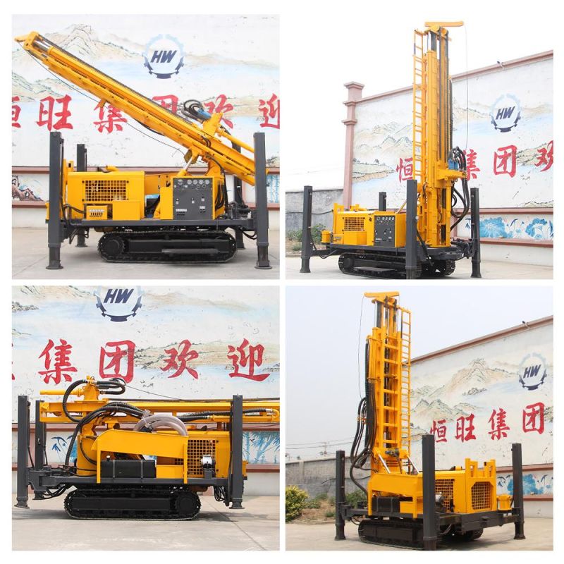 Hot Sell Multi-Function Top Drive Mine Water Well Drilling Rig 300 Meters with CE Certificated