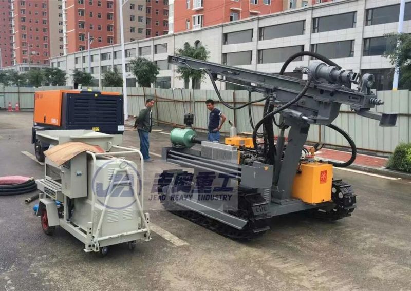 Pnumatic Hydraulic Portable Wagon Crawler Drilling Rig for Quarry