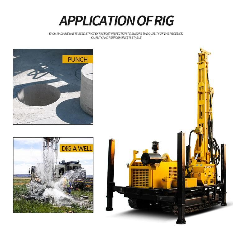 Hqz-450L 450m Large Well Rock Boring Pneumatic Water Well Drilling Rig