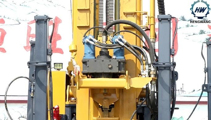 Convenient and Flexible 260m Depth Trailer Mounted Borehole Water Well Pneumatic Drill Rig