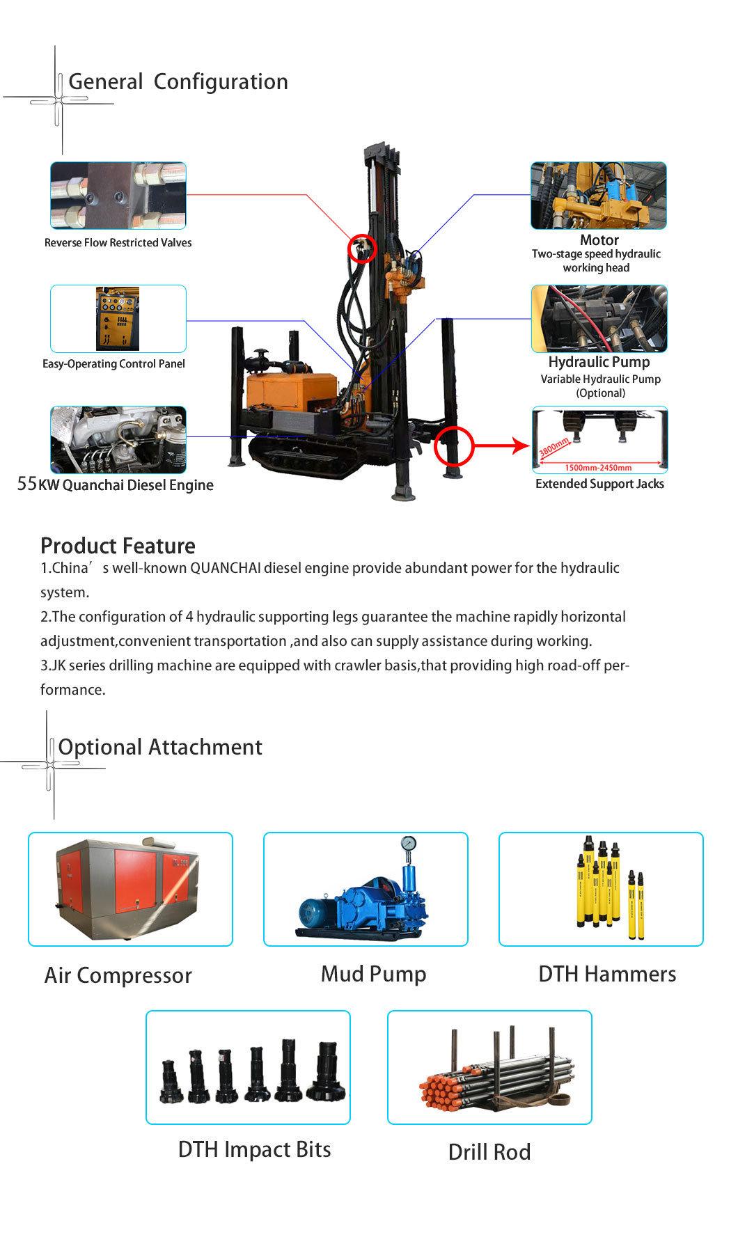 180m Rotary Water Well Drill Rig or Sale