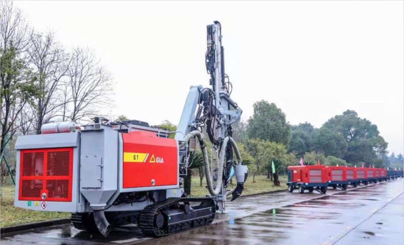 80-115mm Hole Diameter Gia B1 Integrated Surface Drill Drilling Rig with Screw Air Compressor