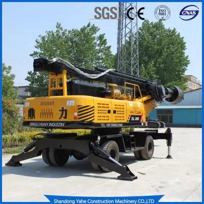 Construction Square Rod Pile Rig for Water Drill/3m Borehole Drilling for Sale